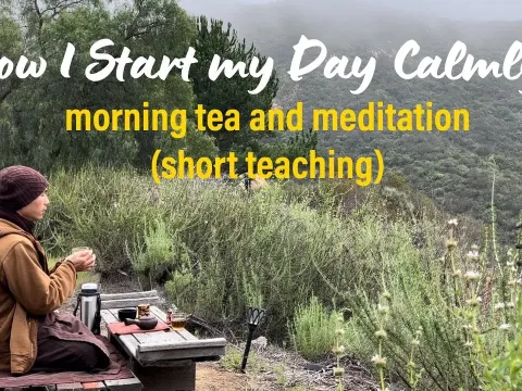 Start Your Morning Calmly with Tea and Meditation