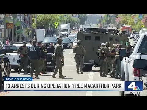 MacArthur Park Drug Raid Nets 13 Arrests in Ongoing Crackdown