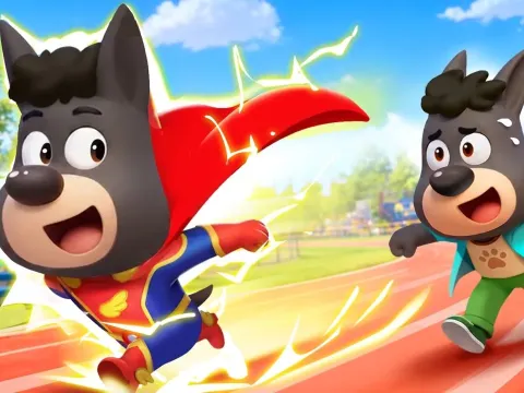 Sheriff Labrador Teaches Kids Safety and Heroism in Superhero Fun House Adventure