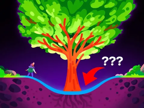 How Trees Grow Massive Without Digging Holes in the Ground