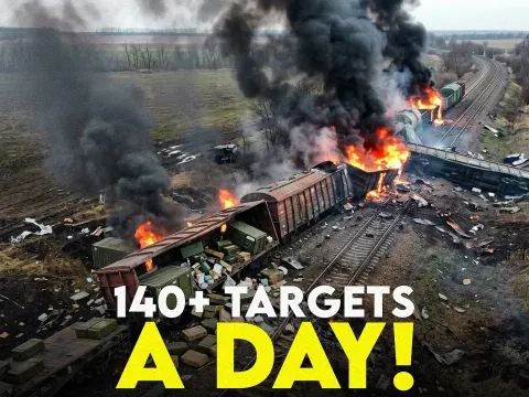 Russia Intensifies Strikes on Ukraine's Transport Infrastructure to Disrupt Military Supply Line