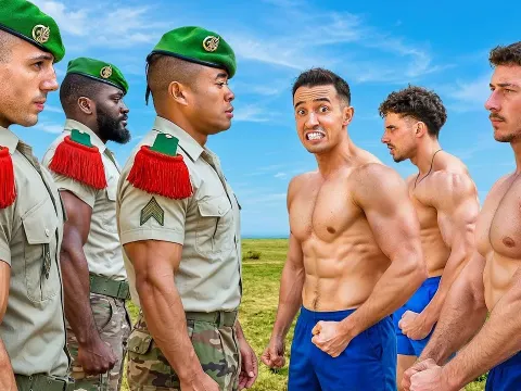 French Legionnaires Compete Against Bodybuilders in Extreme Fitness Challenge