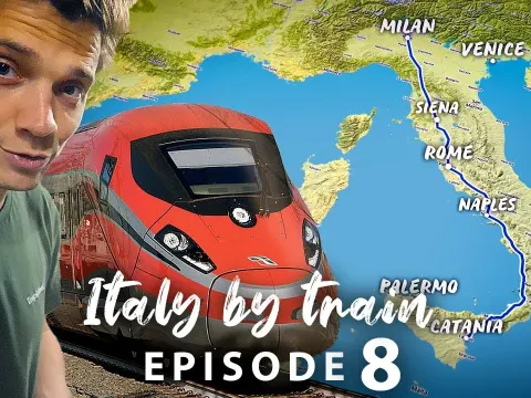 Epic 1,400 km Train Journey Across Italy in a Single Day