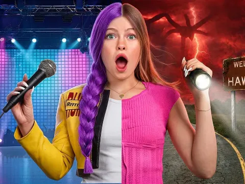 Father and Daughter Compete in Netflix-Themed Challenge Marathon