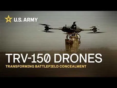 U.S. Army Tests TRV-150 Drone for Tactical Resupply in Concealment Training
