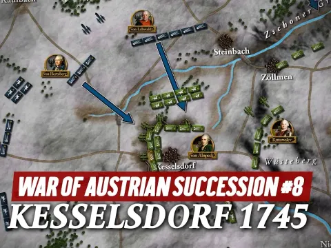 The Battle of Kesselsdorf in the War of Austrian Succession