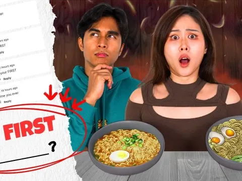 Couple Shares Relationship Stories While Trying Viral Maggie Noodle Hack