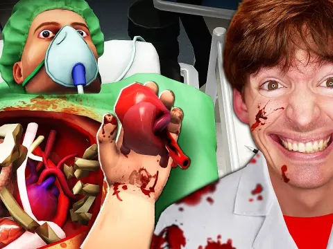 YouTubers Play Surgeon Simulator in Chaotic Gaming Session