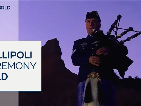 Anzac Day Dawn Service in Canakkale Honors Fallen Soldiers of World War I