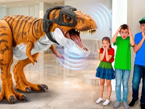 A Magical Dinosaur Adventure Comes to Life from a Book