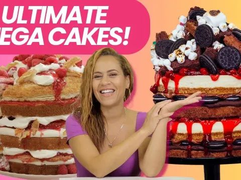 Three Mega Cakes That Redefine Dessert: Brownie Cherry Cheesecake, Passion Fruit Puff Pastry, an