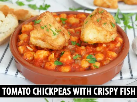 Spanish Chickpeas with Crispy Fish: A Quick 30-Minute Andalusian Recipe