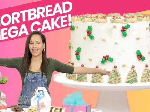 How to Make Shortbread Cookie Layer Cakes for Christmas Gifts