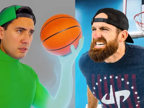 Zach King and Dude Perfect Face Off in Epic Trick Shot Challenge