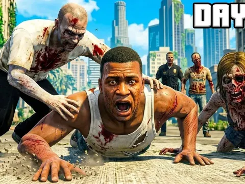 Surviving a Zombie Apocalypse in GTA 5 for 100 Days