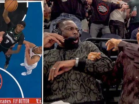 Jaden McDaniels' Dunk Sparks Strong Reactions from Dwyane Wade and Candace Parker