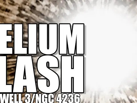 Understanding the Helium Flash: A Stellar Transformation in Galaxy Caldwell 3
