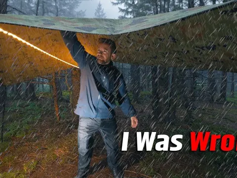 Helikon-Tex SuperTarp Durability Tested in Extreme Weather Conditions