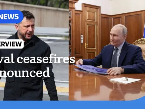 Russia and Ukraine Announce Competing Ceasefires Amid Ongoing Conflict