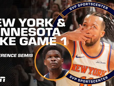 NBA Playoffs: Timberwolves Spoil Wembanyama's Historic Night, Knicks Dominate 76ers in Game 1