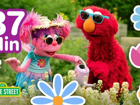 Elmo and Abby Explore the Wonderful World of Plants and Gardens