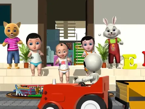 Educational Nursery Rhymes for Children with Little Johnny's Toy Collection