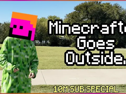 Minecraft YouTuber Camman18 Visits Real-Life Villager Rescue Attraction in Texas