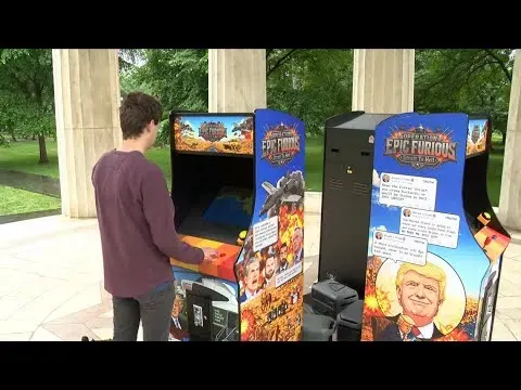Arcade Game at DC War Memorial Criticizes US Policy on Iran