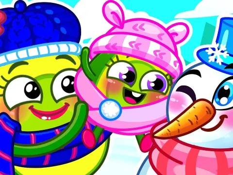 Building a Snowman and Singing Fun Songs for Kids