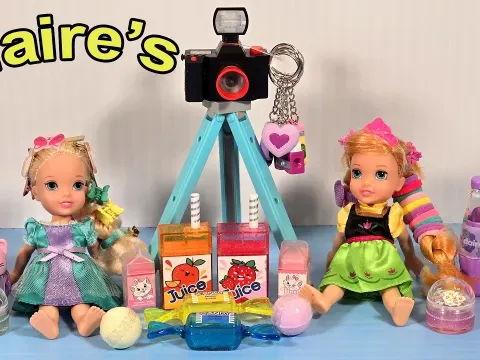 Claire's Shopping Haul with Elsa and Anna Toddlers