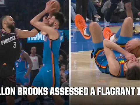 Dillon Brooks Receives Flagrant Foul for Contact with Chet Holmgren in NBA Playoff Game