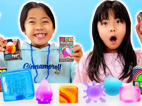 Unboxing Needoh Nice Cube and Other Squishy Toys