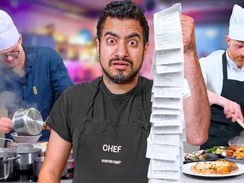 Three Chefs Face a Non-Stop Lunch Service Challenge
