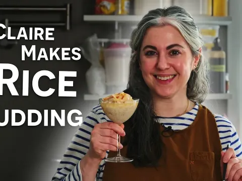 How to Make Vegan Coconut Jasmine Rice Pudding with Lychees