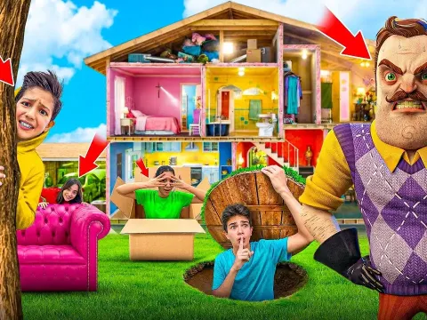 Hide and Seek Gameplay in Hello Neighbor with Wilson