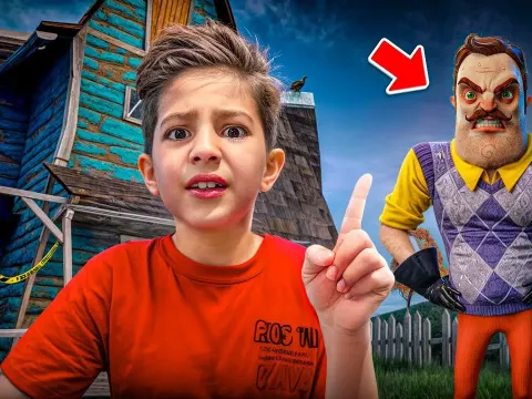 Exploring Hello Neighbor's Wilson House in Stealth Night Gameplay