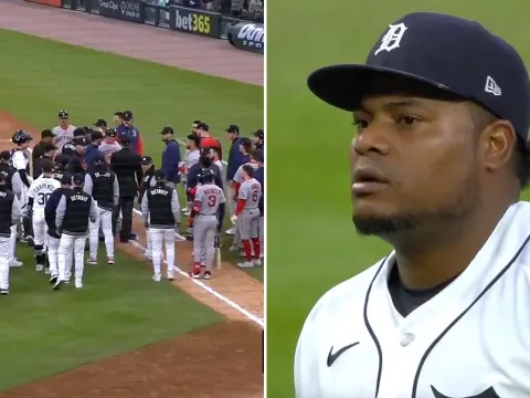 Framber Valdez Ejected After Hitting Red Sox Batter Following 10-Run Inning
