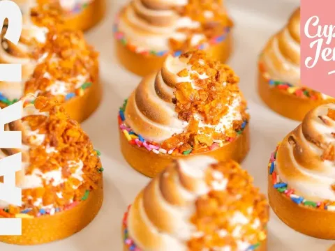 How to Make Cereal Milk Tarts with Strawberry Compote and Brown Sugar Meringue