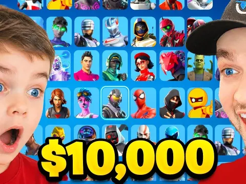 Upgrading My Son's Fortnite Account with Over $10,000 in Prizes