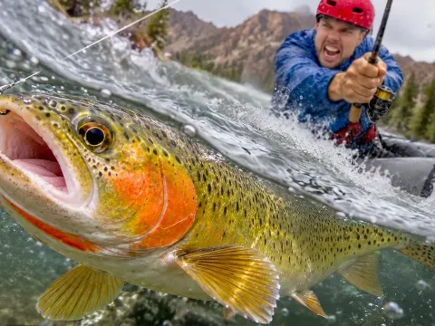 Angler Lands Trophy Trout in America's Most Remote River Rapids