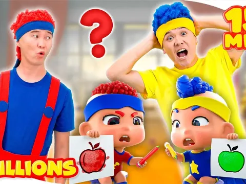 Learn About Red and Green Fruits with Baby DB and Colorful Songs