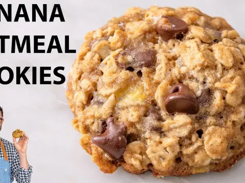 Chewy Banana Oatmeal Chocolate Chip Cookies: Easy No-Chill Recipe