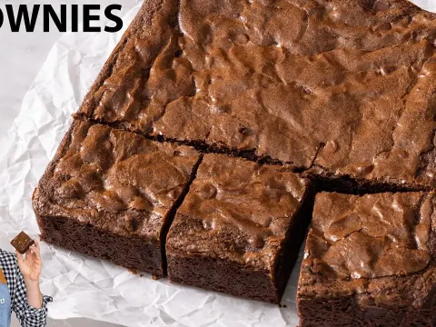 How to Make the Best Fudgy Brownies with a Shiny Crackly Top