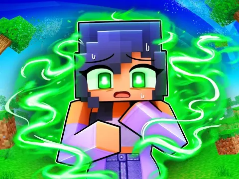 Aphmau Transforms Into a Giant Green Monster in Minecraft Chaos