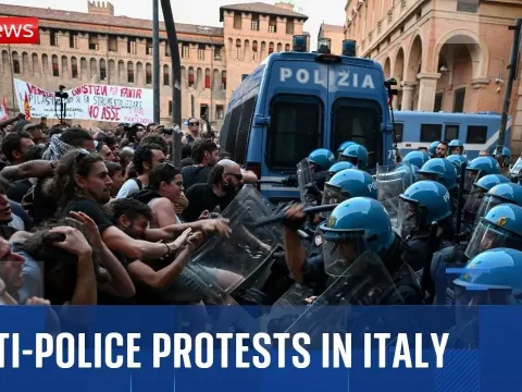 Italy Protests Erupt After Man Dies During Police Restraint in Bologna