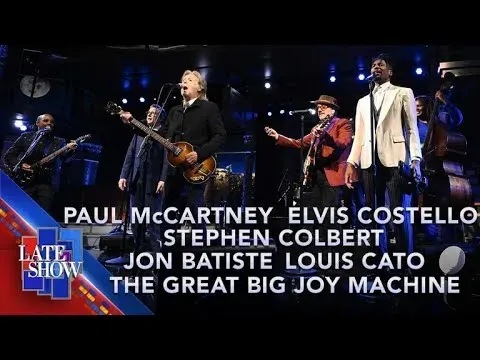 Paul McCartney and Elvis Costello Perform a Medley of Jump Up and Hello Goodbye