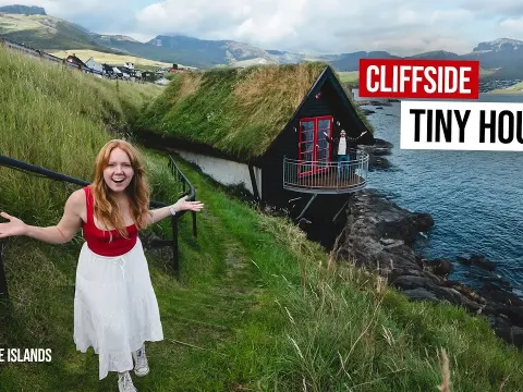 Sleeping on the Edge of the Atlantic in a Tiny Grass-Roof House in the Faroe Islands