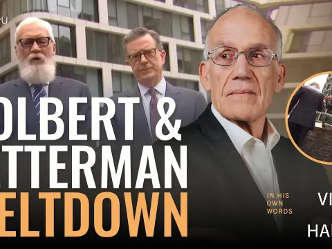 Colbert and Letterman Destroy CBS Property in Final Show Meltdown
