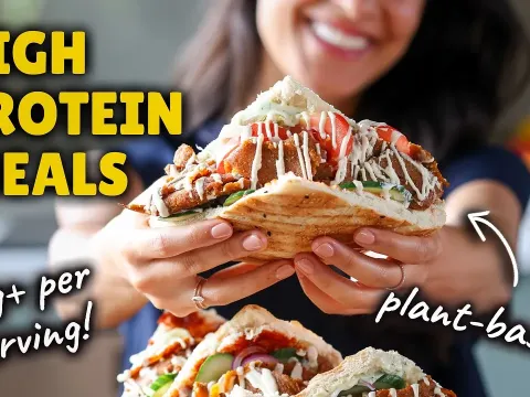 Three High Protein Plant Based Meals With Over 30 Grams Per Serving