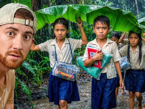 Philippine Students Trek 5 Hours Over Mountains to Reach School